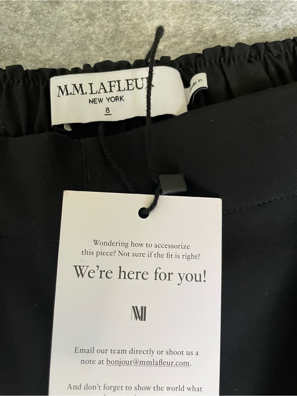 MM. LaFleur Black  Colby 2.0 origamitech NWT